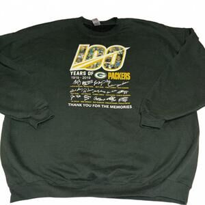 Green Bay Packers Vintage Style 100 Years Commemorative 1919 Sweatshirt Mens 3XL